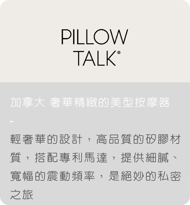 pillow talk 按摩棒 按摩器