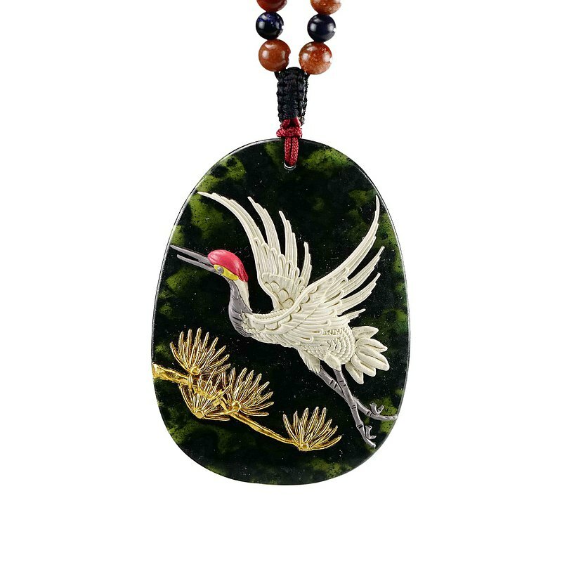 畢業謝師禮盒│漆線雕│墨玉項鍊│松鶴│送長輩禮物推薦