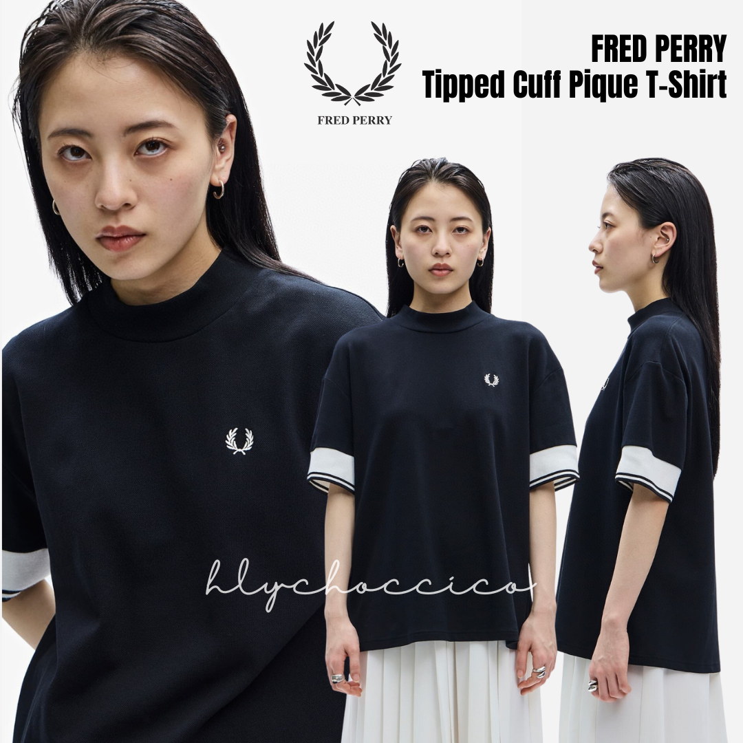 一口價$395/件】FRED PERRY Tipped Cuff Pique T-Shirt (平行進口)