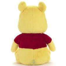 【現貨】日本迪士尼 小熊維尼 L號 長絨毛坐姿玩偶 娃娃 稀有絕版品