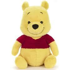 【現貨】日本迪士尼 小熊維尼 L號 長絨毛坐姿玩偶 娃娃 稀有絕版品