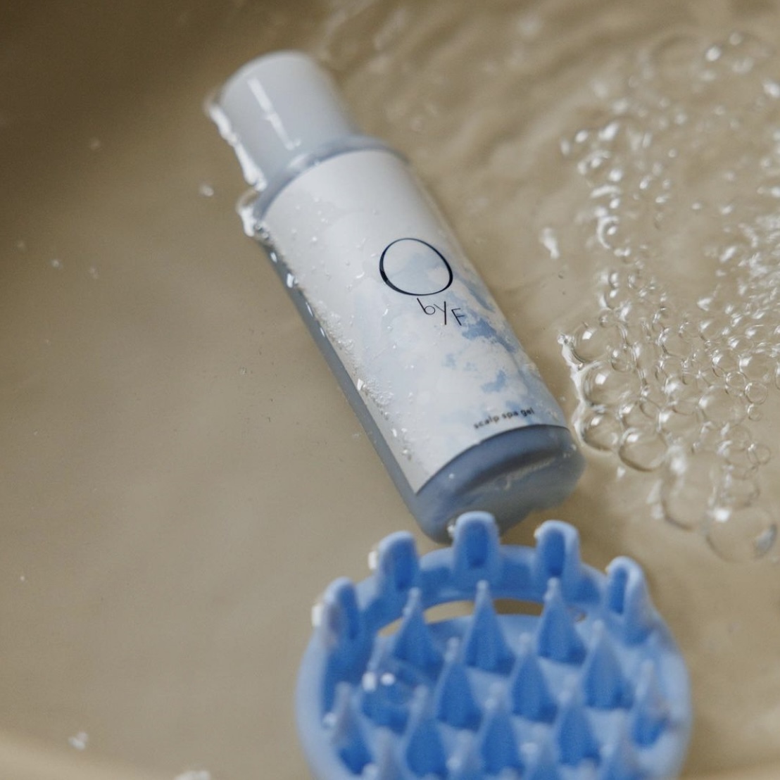 [限定] O by F Scalp Spa Gel & Scalp Brush  頭皮按摩啫喱 100ml & 頭皮按摩梳