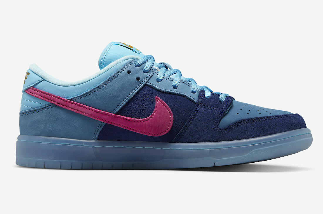 Run the Jewels x Nike SB Dunk Low 聯名款粉藍絨毛男鞋DO9404-4