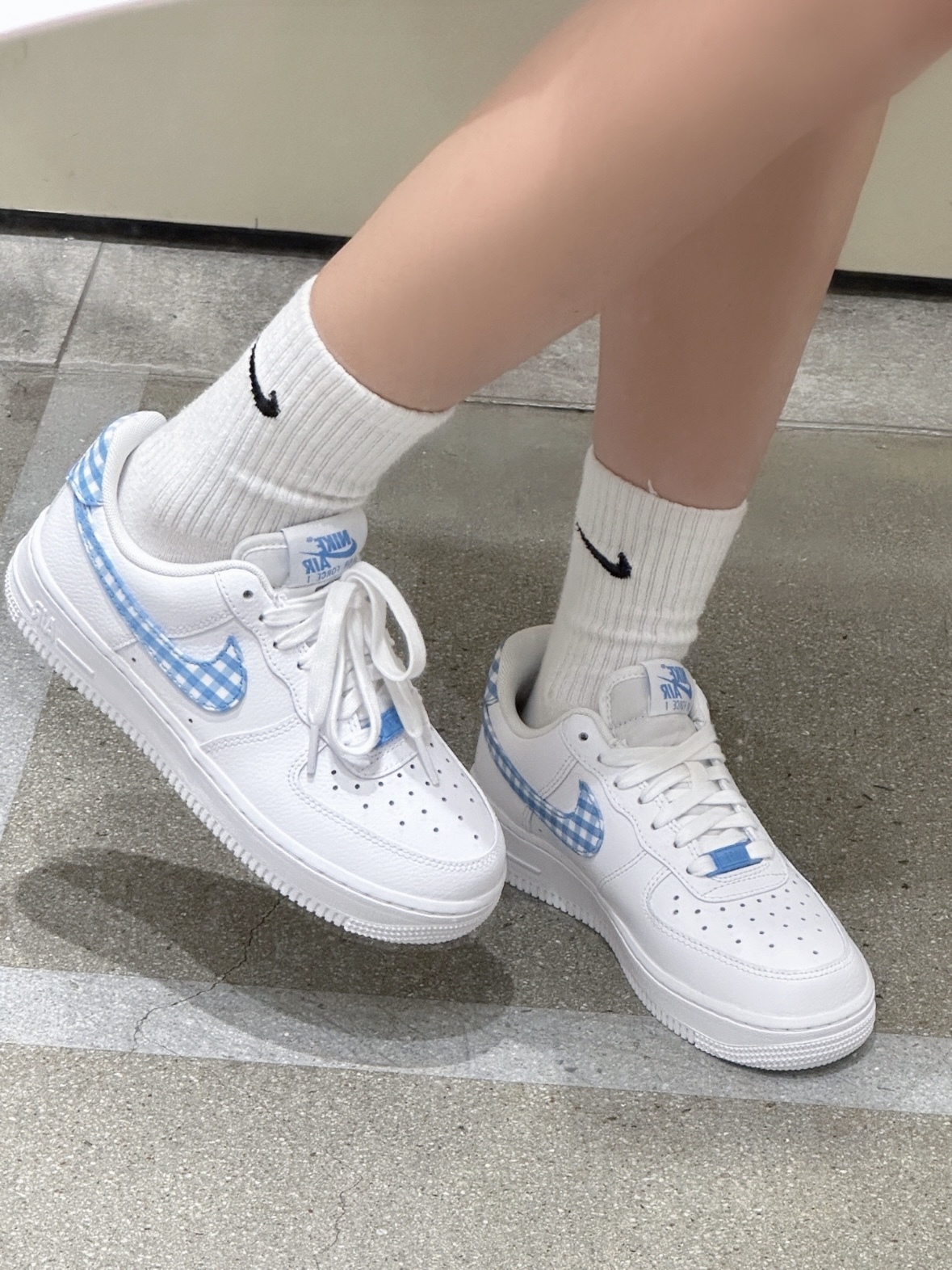 Nike Air Force 1 Low "Blue Gingham" 藍白格紋