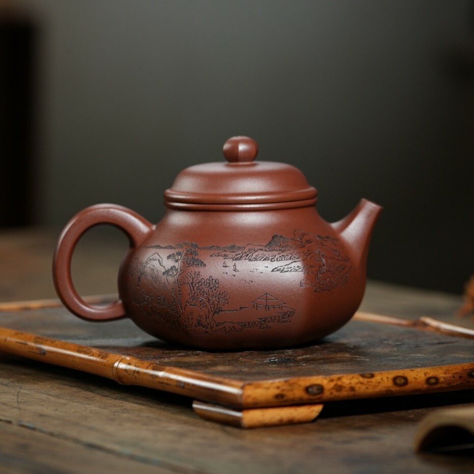 【六方容天】-- 壺飽滿富有張力，造型圓潤可愛 !