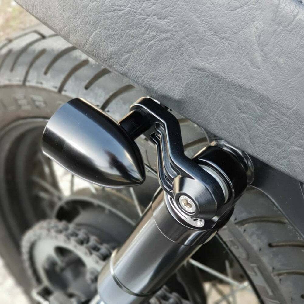 Motone 通用型 鑄造 方向燈 支架 鰭片 消光黑