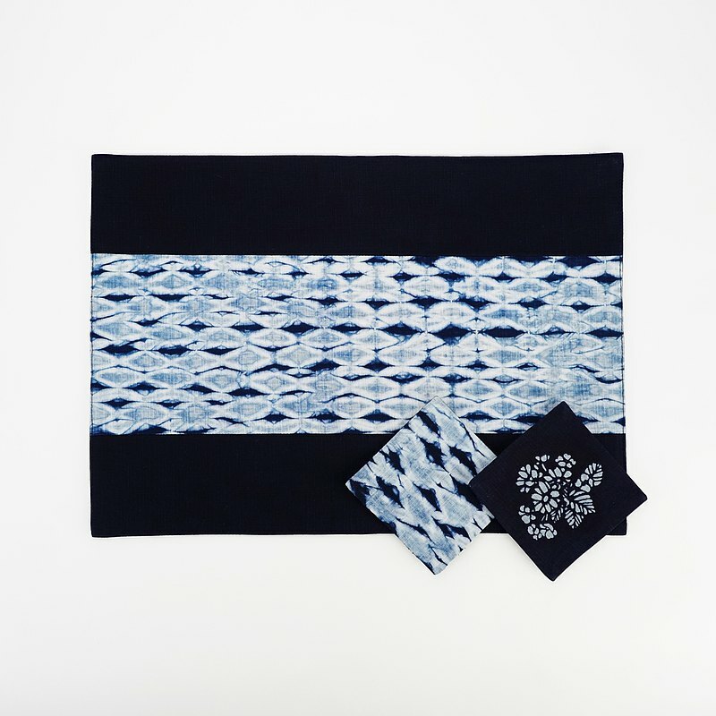 藍染餐墊組推薦｜MIT台灣工藝家手作 獨特綁染質感餐桌配件