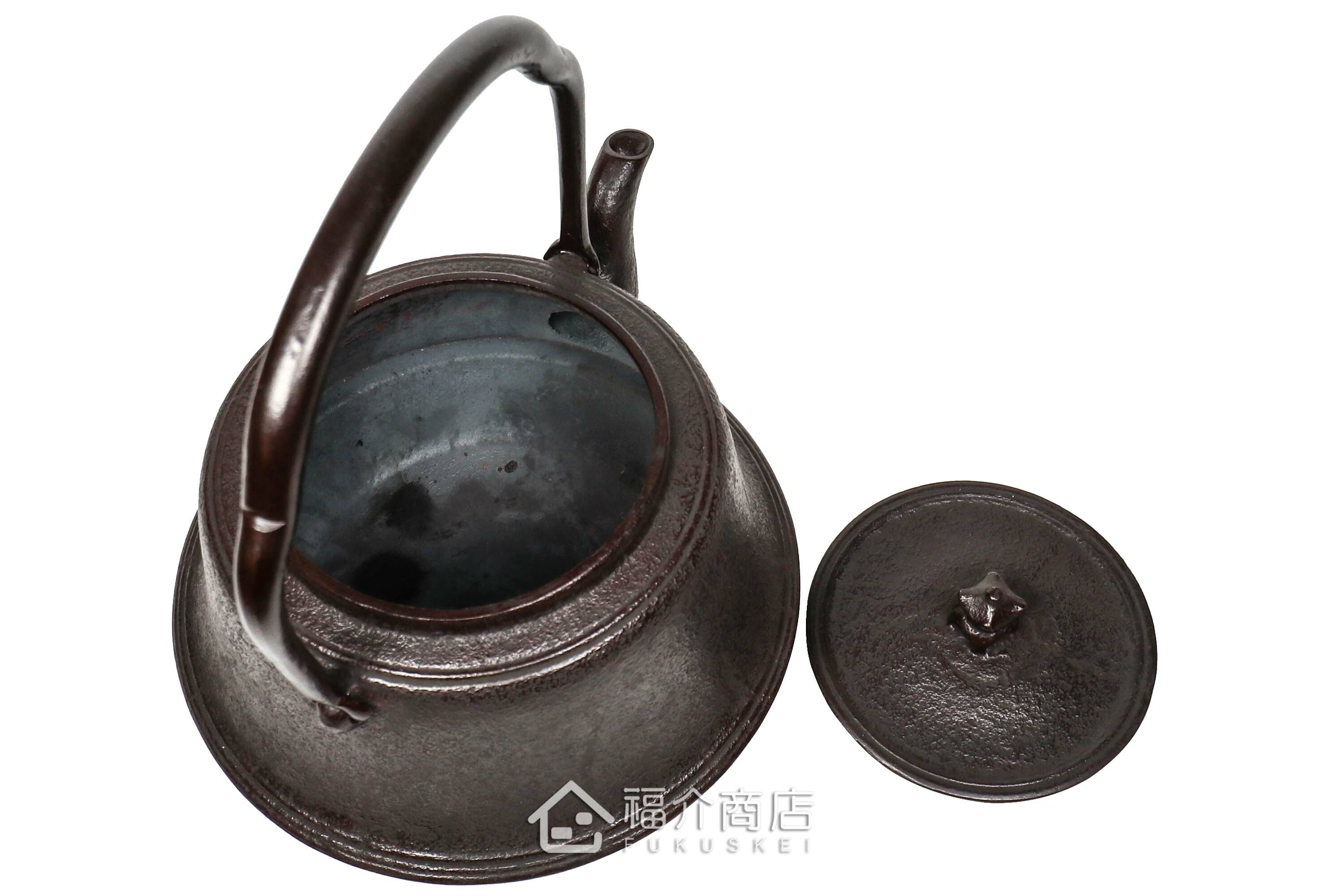 煮水泡茶用的富士型鐵壺