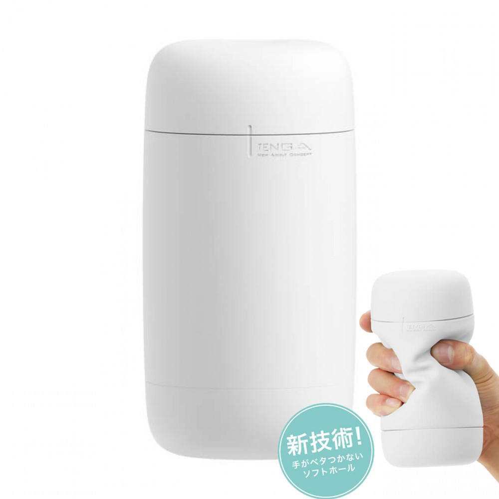 TENGA - Puffy Sugar White 綿軟飛機杯 白糖