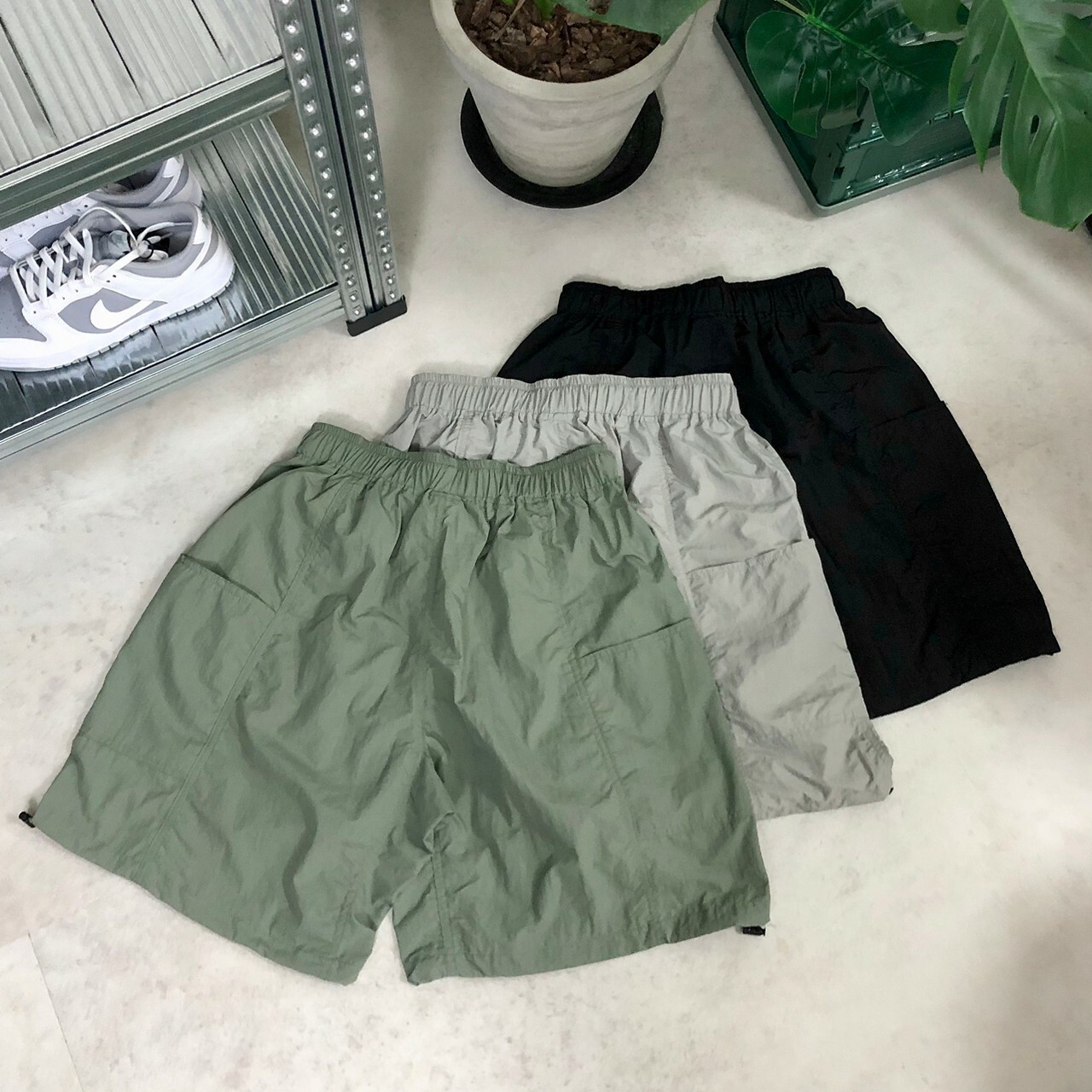 T+CC 經典綁帶素色休閒工裝短褲 68652