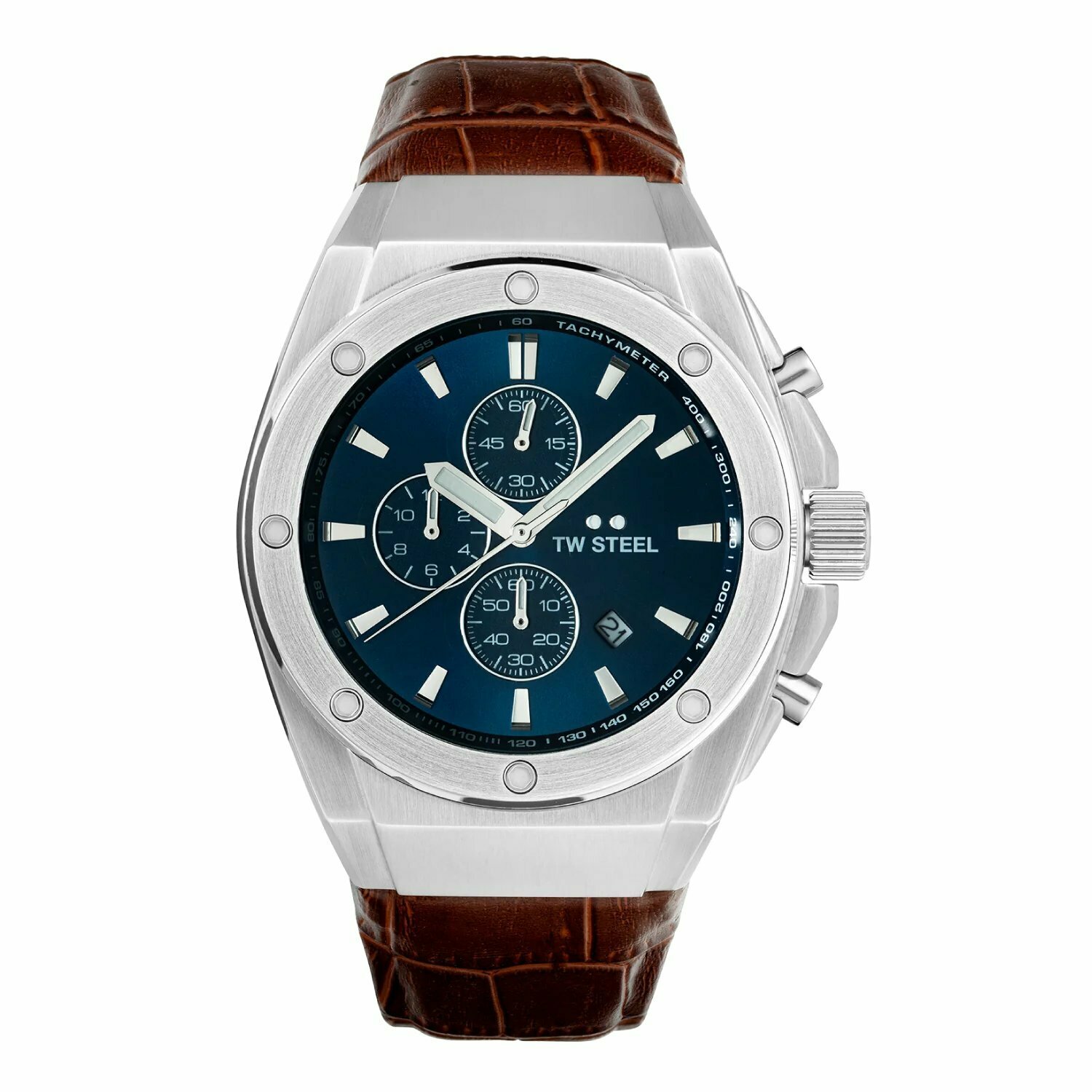TW STEEL｜CEO TECH 全鋼藍面計時碼錶-CE4107