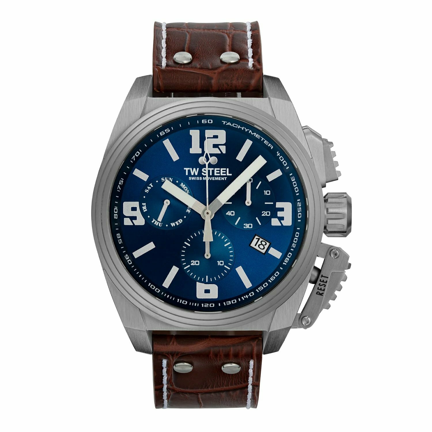 SWISS CANTEEN系列｜全鋼藍面計時碼錶