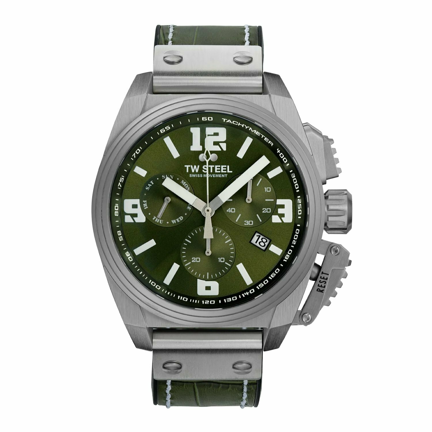 SWISS CANTEEN系列｜全鋼綠面計時碼錶