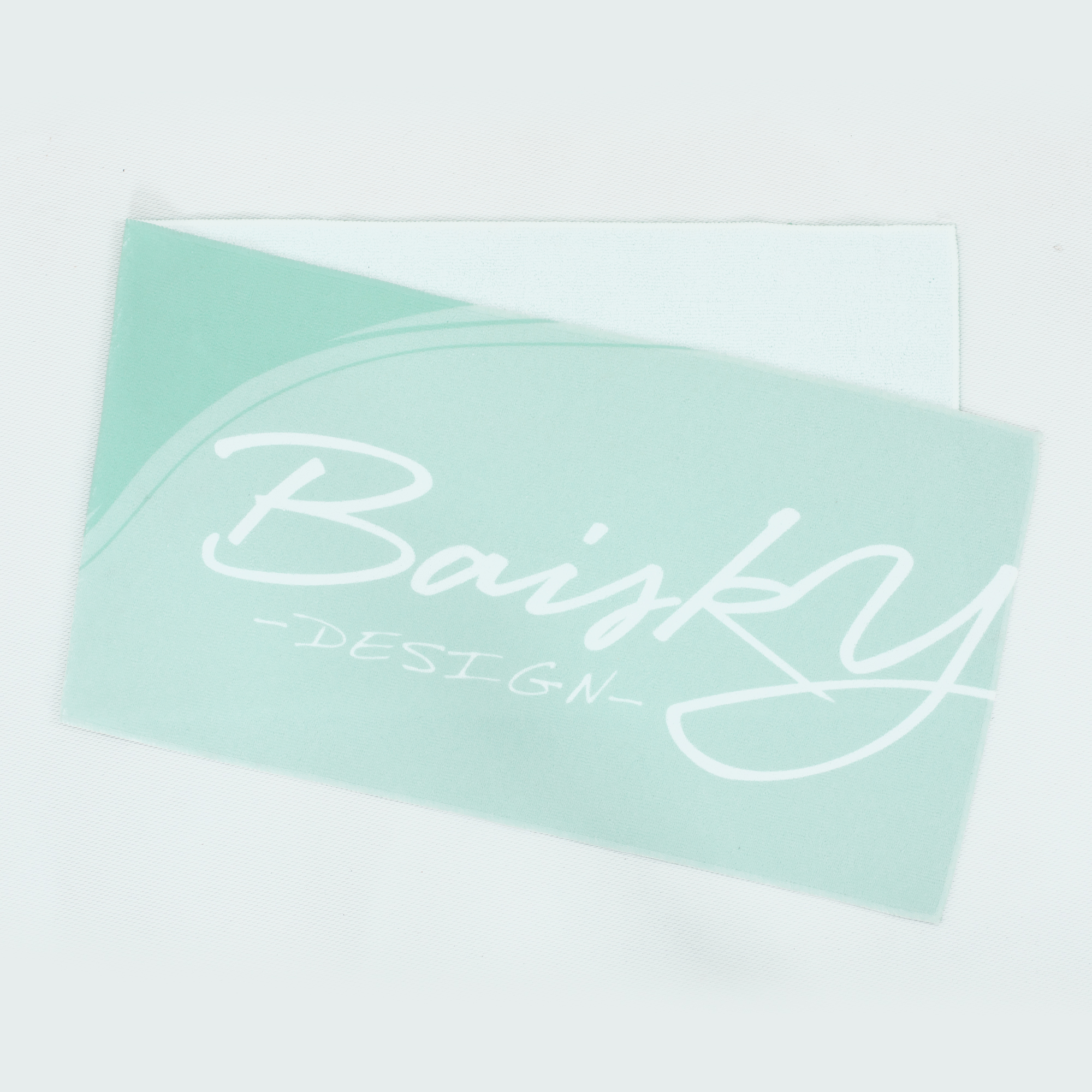 運動毛巾 流線 綠