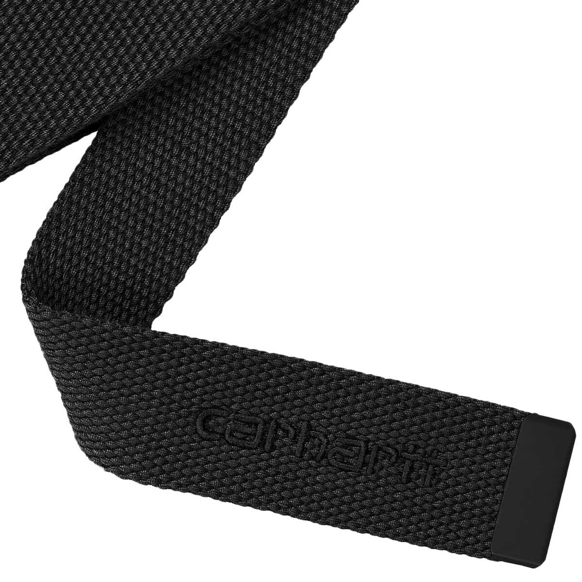 ☆ETW☆【EASY TO WEAR】歐版 CARHARTT WIP SCRIPT Belt Tonal 黑  帆布 消光 腰帶 皮帶 現貨