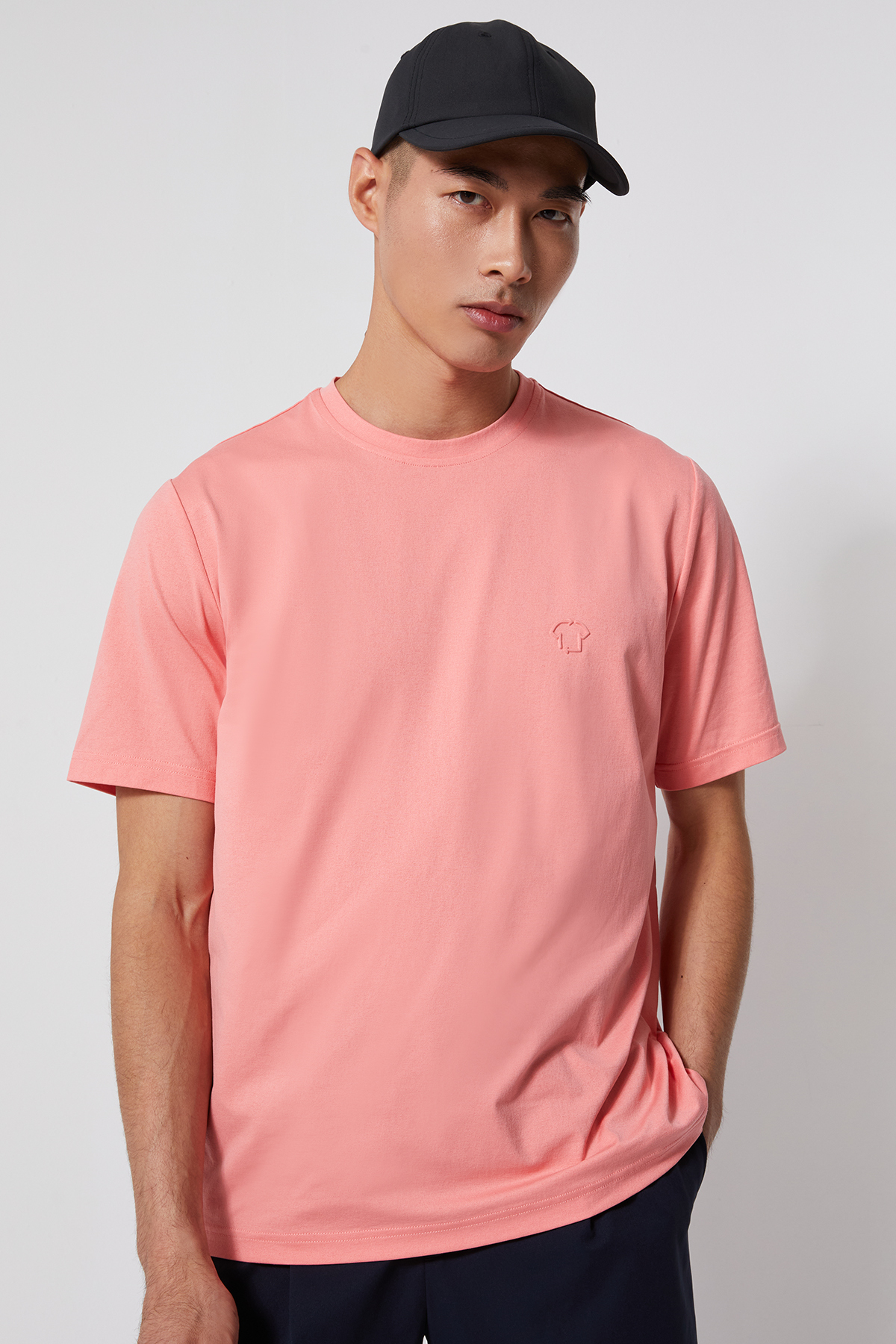 MONO 短袖T-SHIRT 男（珊瑚）