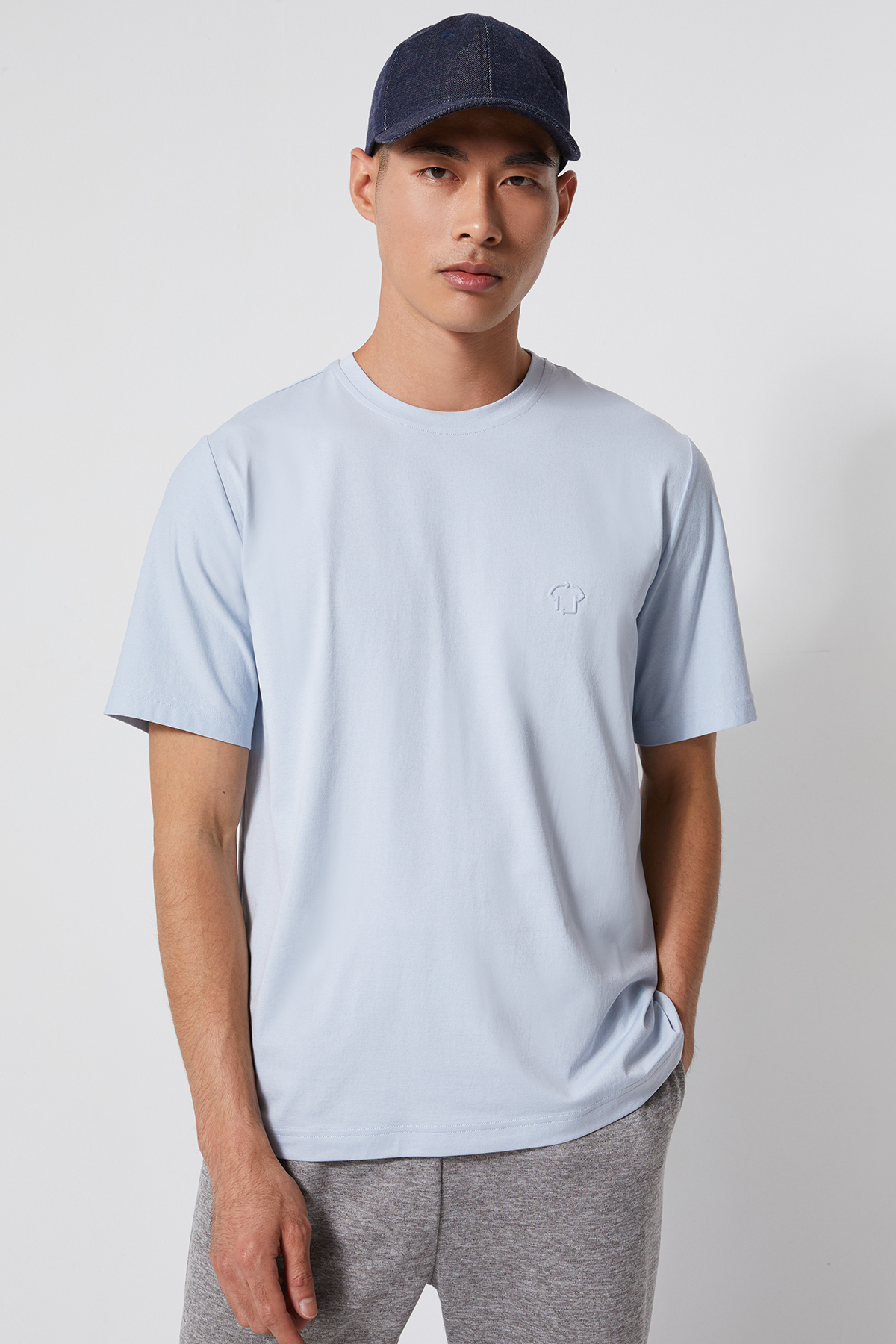 MONO 短袖T-SHIRT 男（水藍）