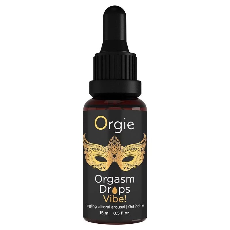 Orgie Orgasm Drops Vibe 挑逗蜜豆熱感口交凝膠潤滑液 (小金瓶/15ml )