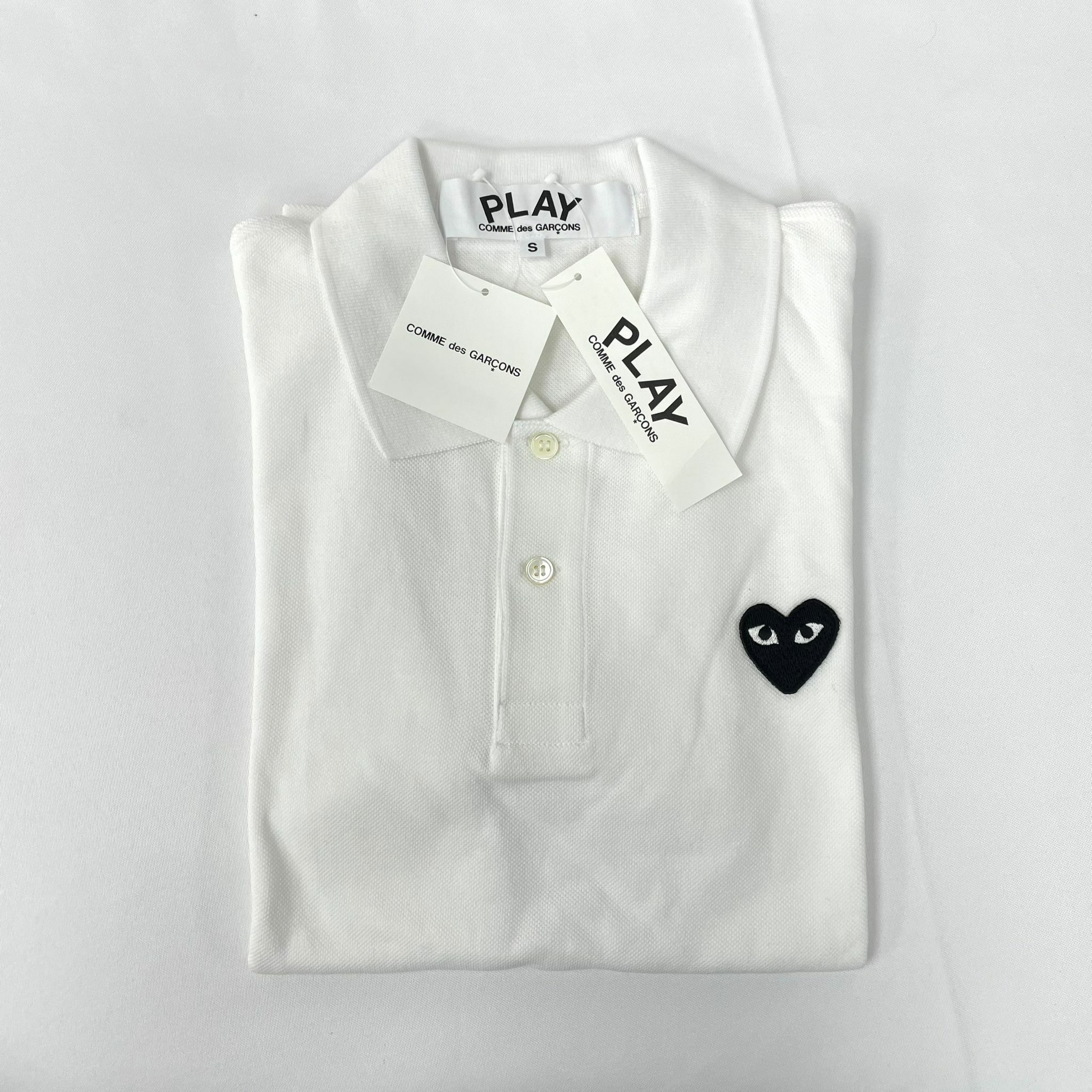 CDG POLO - WH( Men's S)