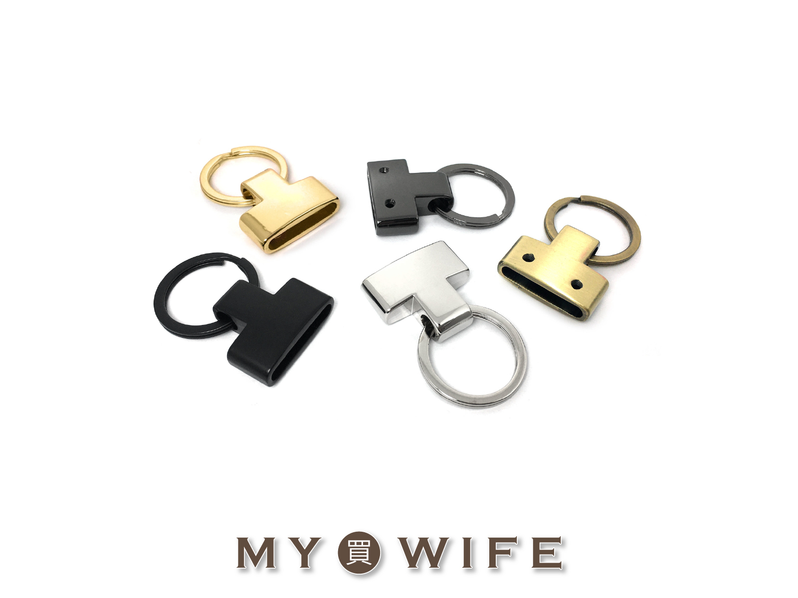 合金鑰匙圈吊扣_汽車鑰匙扣/裝飾連接扣/鑰匙圈_5色2規格【YR-1058/YR-1085】