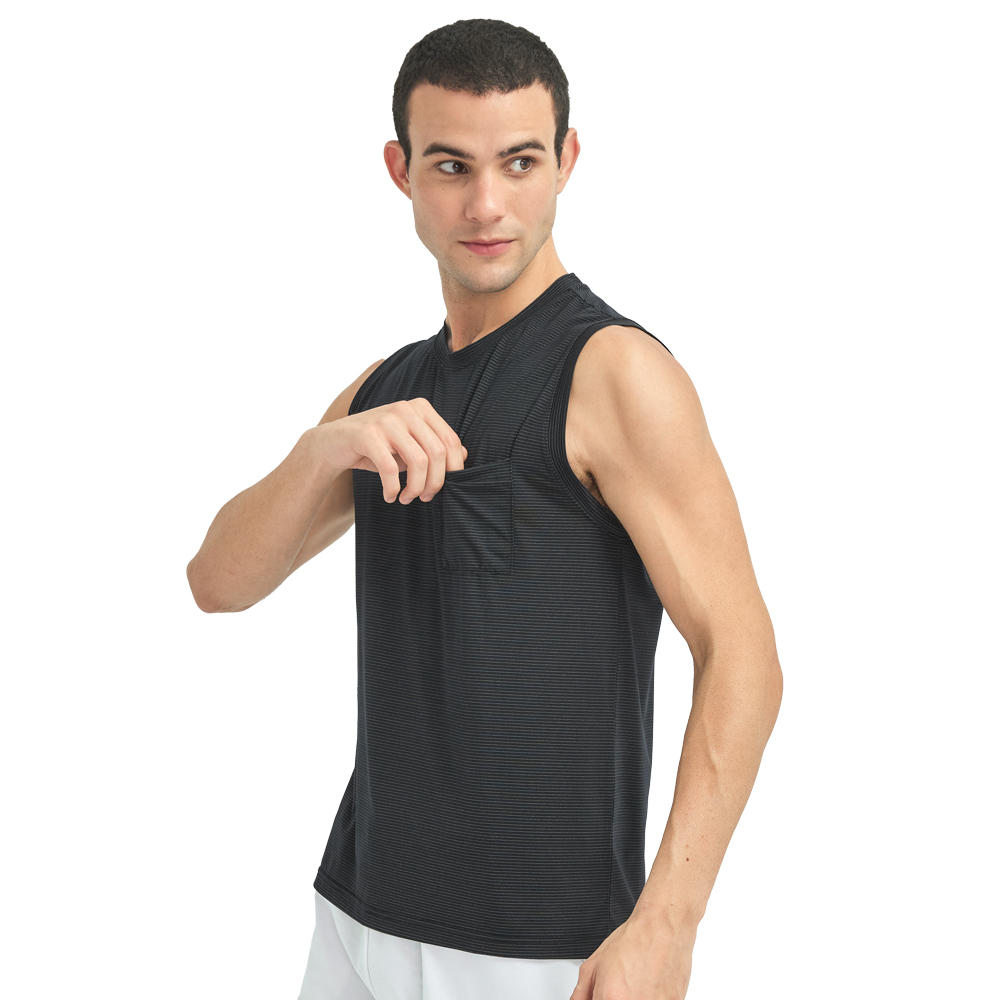 【京美】極致銀纖維口袋背心 圓領一件組