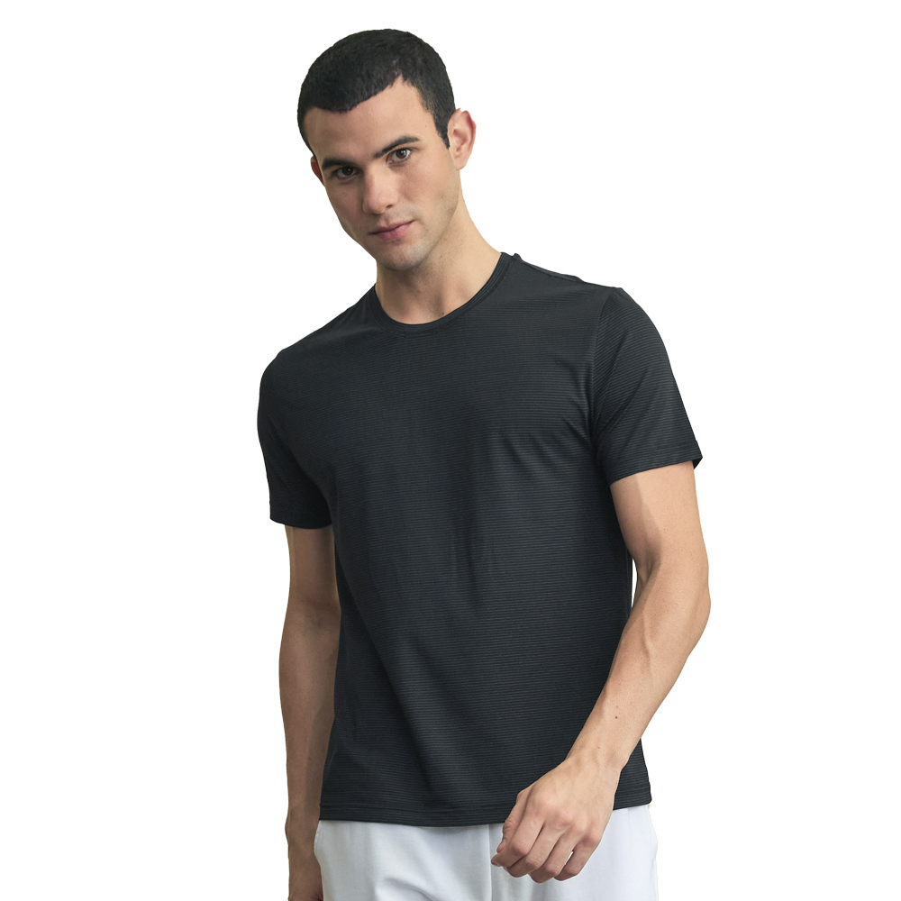 【京美】極致銀纖維袖衫 圓領-黑 一件