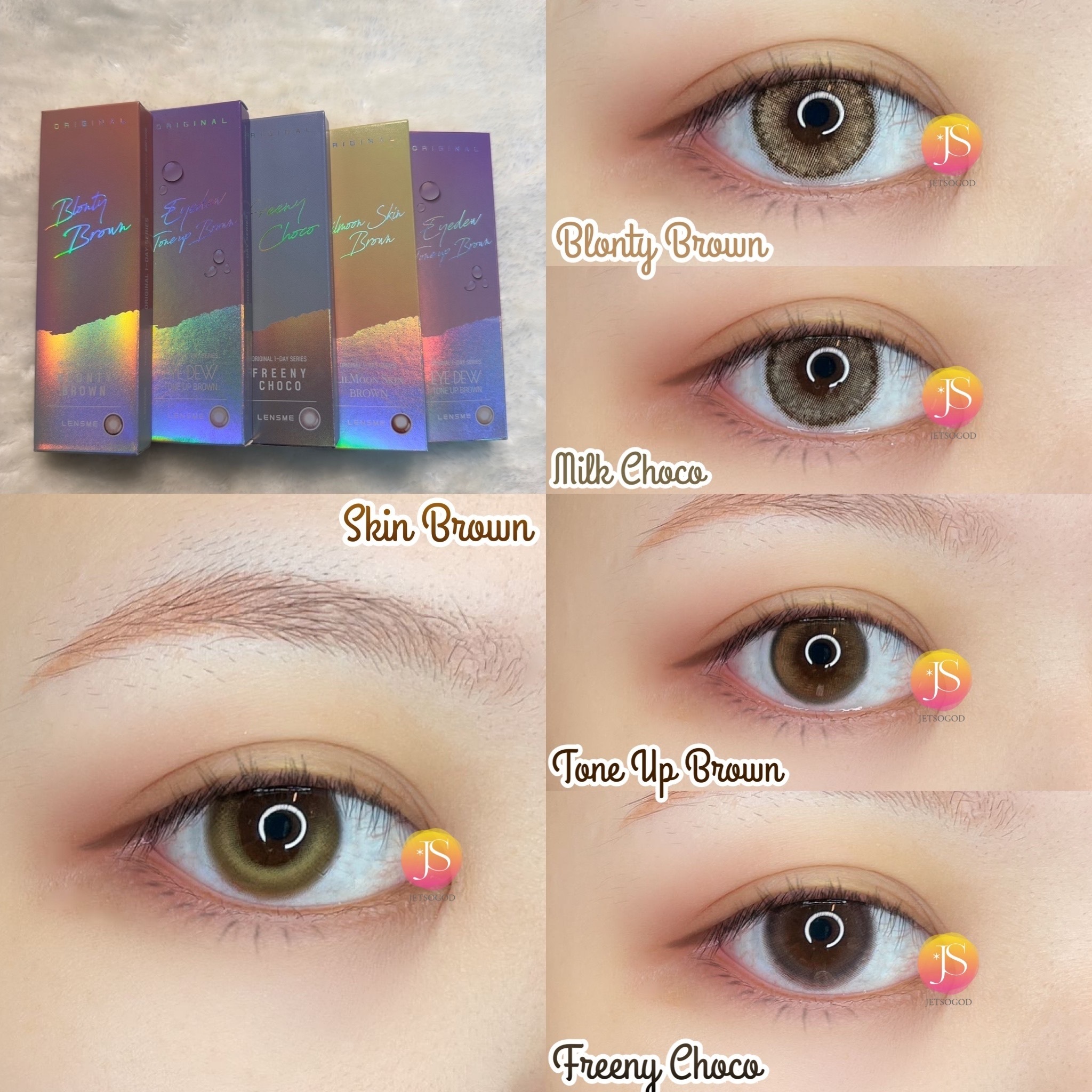 LensMe Original 1 Day Series(10片)(Freeny Choco)