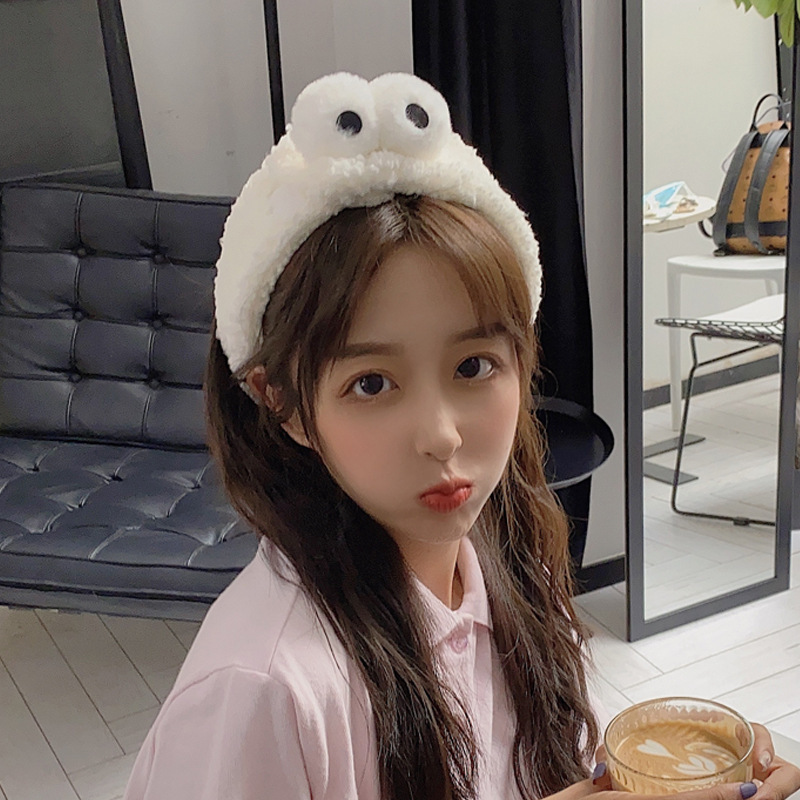 《2413》可愛大眼睛寬邊可調節束髮帶