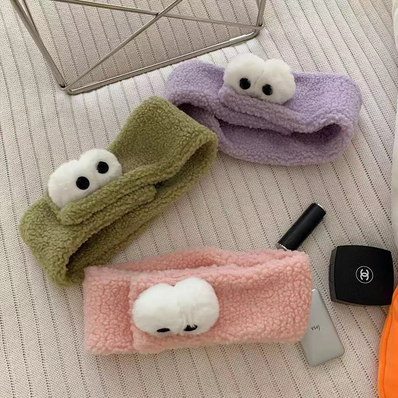 《2413》可愛大眼睛寬邊可調節束髮帶