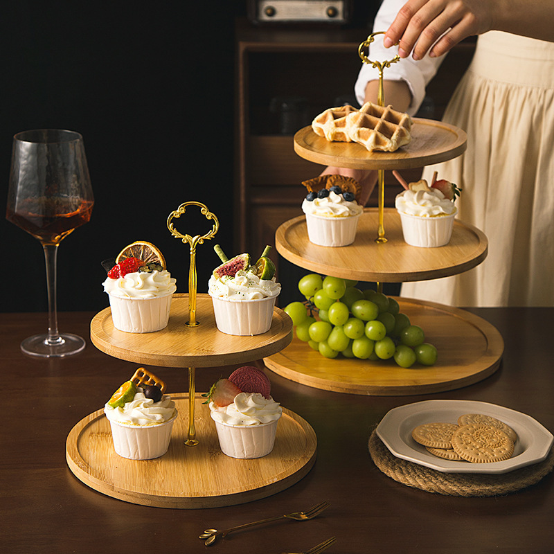 《2414》天然竹木多功能擺飾甜點盤