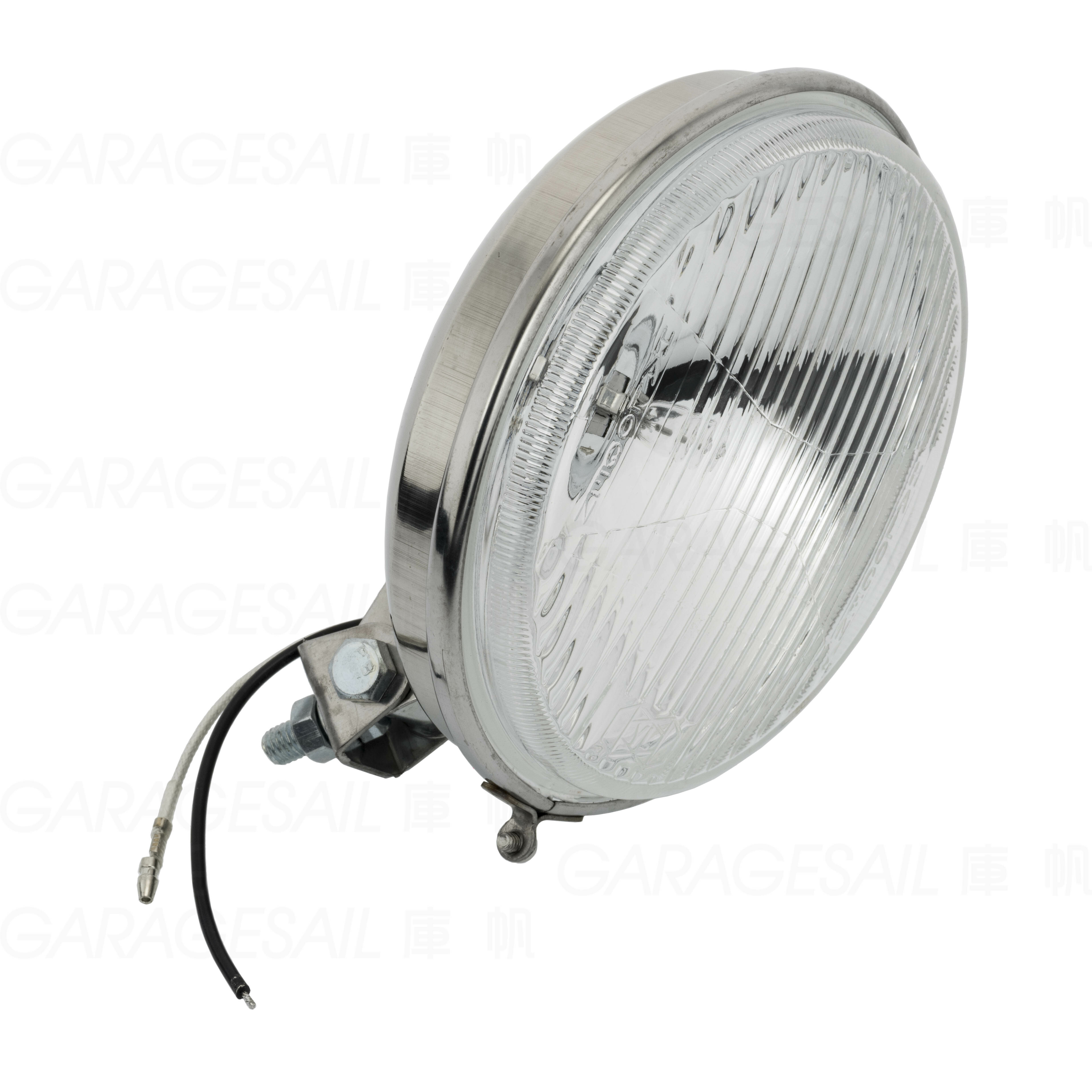 5.75吋圓 薄型 下鎖式 大燈 拋光銀