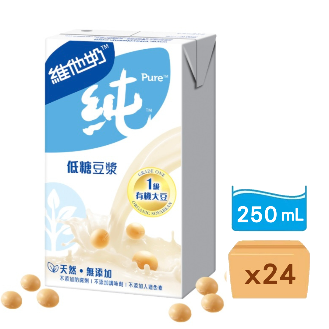 維他奶純低糖豆漿 250ml x 24包