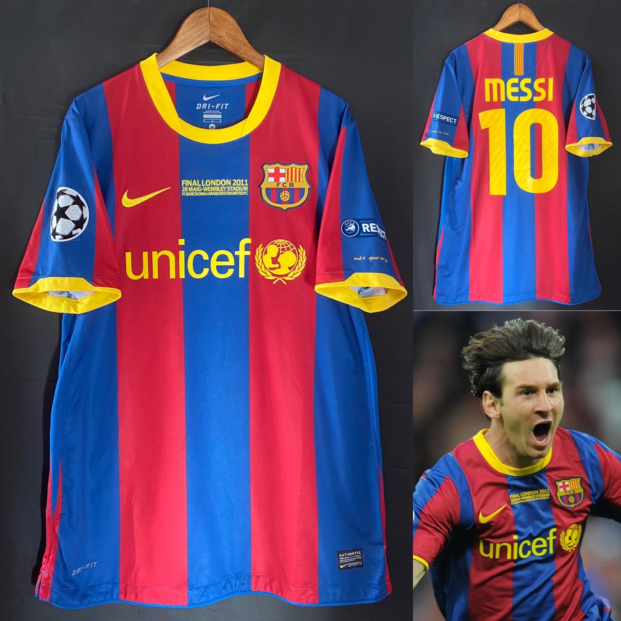 FC Barcelona 20102011 UEFA Champions League Nike Home