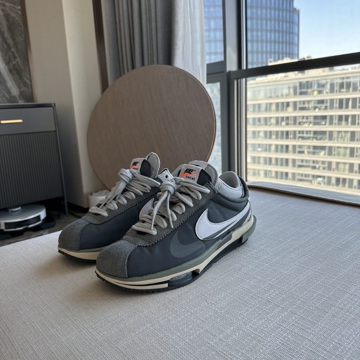 Nike Zoom x Sacai Cortez 4.0 鐵灰白 阿甘 解構 聯名