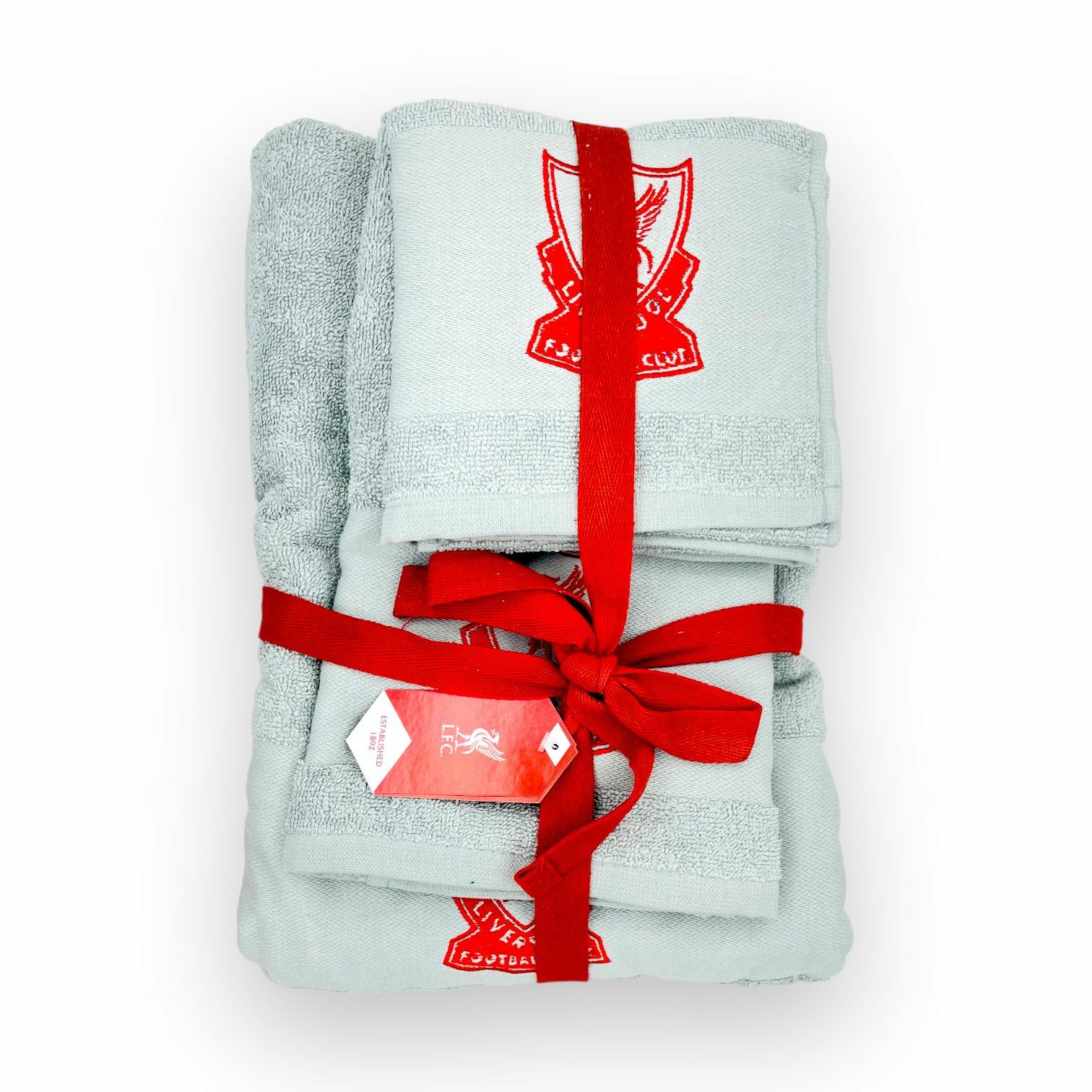 利物浦灰色經典會徽毛巾套裝(一套三條)