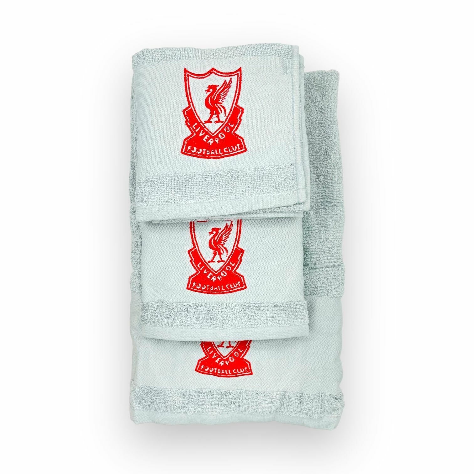 利物浦灰色經典會徽毛巾套裝(一套三條)