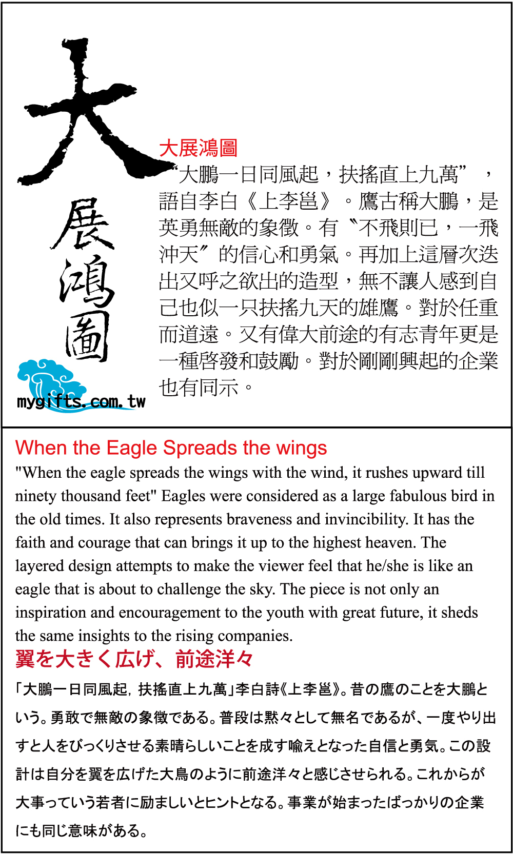 大展鴻圖│開業開市、開幕喬遷、升遷榮調祝賀禮品│客製化禮物