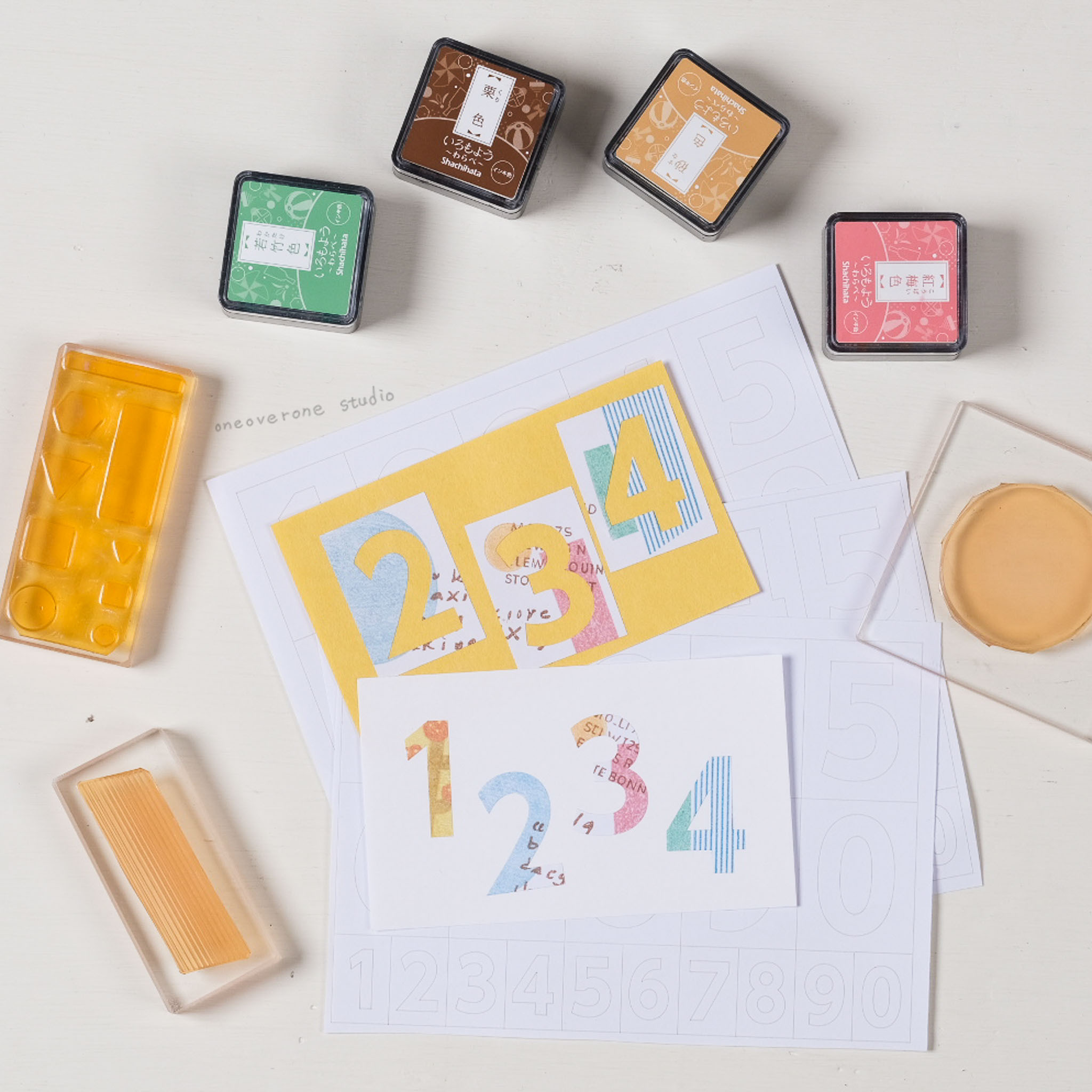 兩用全割型數字貼紙 全空白｜一分之一工作室 臺灣