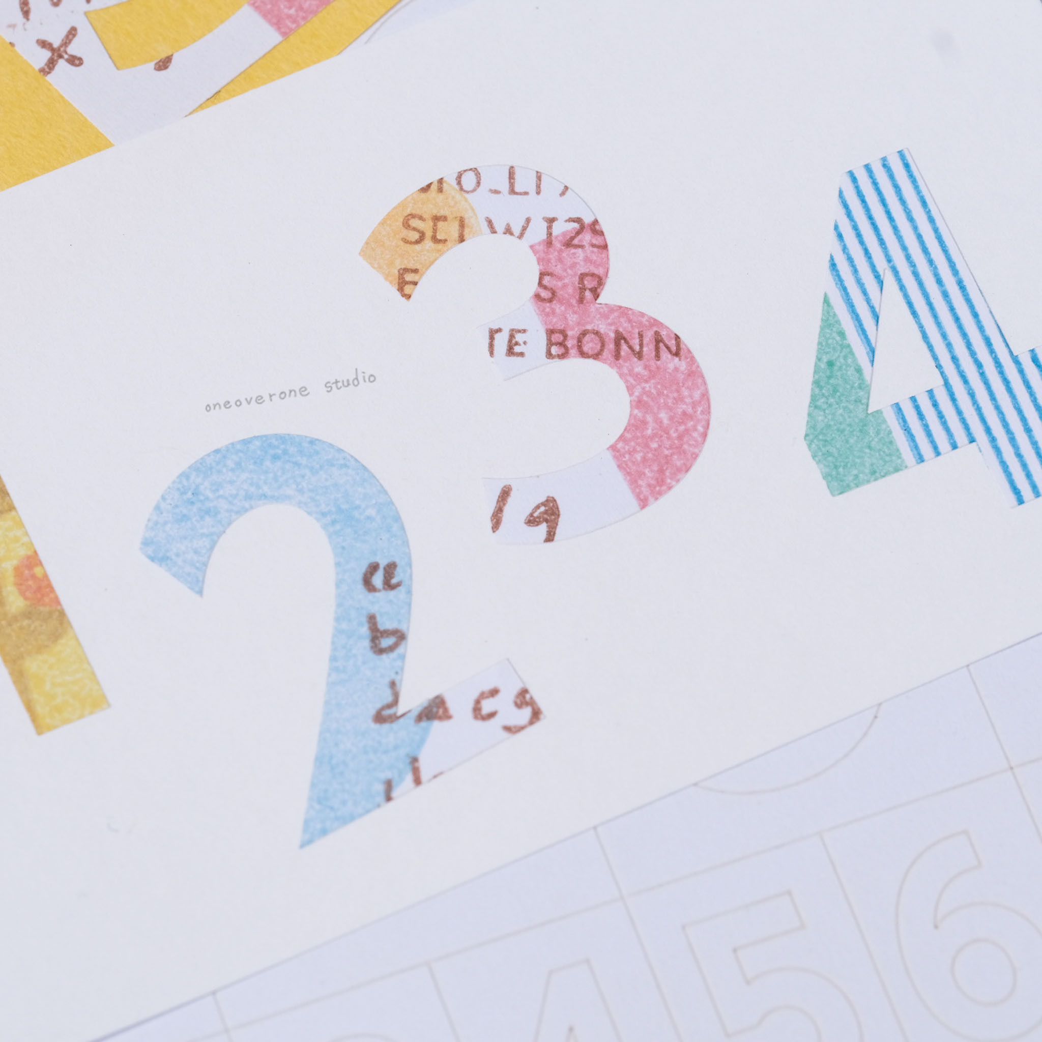 兩用全割型數字貼紙 全空白｜一分之一工作室 臺灣