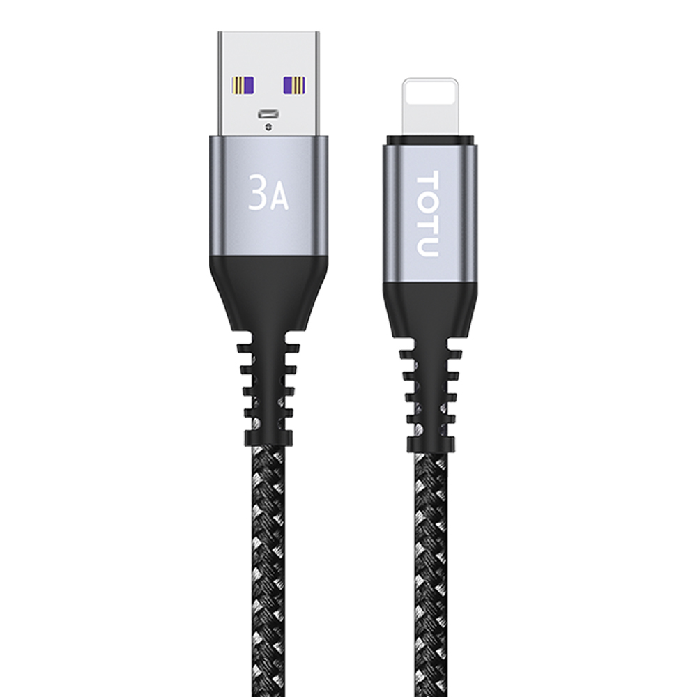TOTU 拓途 Lightning/iPhone充電線傳輸線編織快充線 鋁合金 CB-5系列 1M