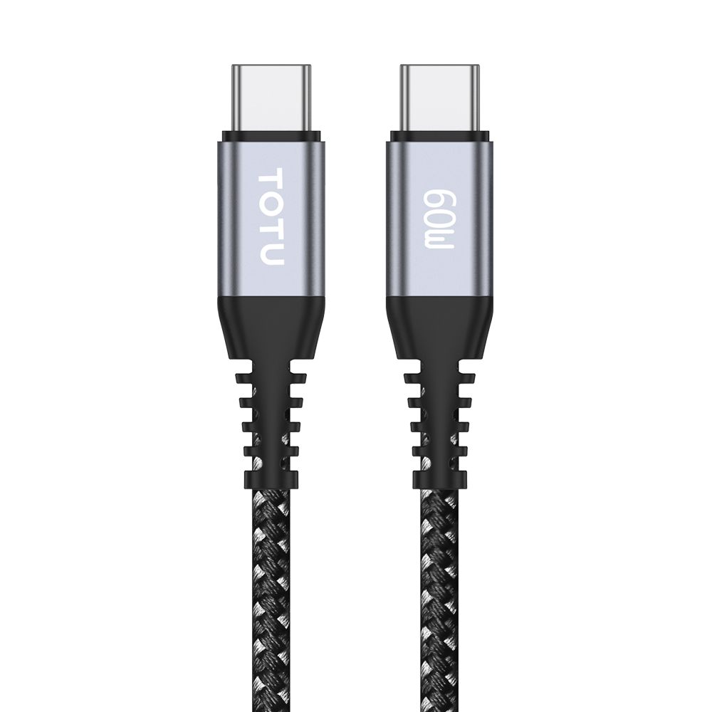 TOTU 拓途 雙Type-C/PD充電線傳輸線閃充線編織快充線 鋁合金 CB-5系列 1M