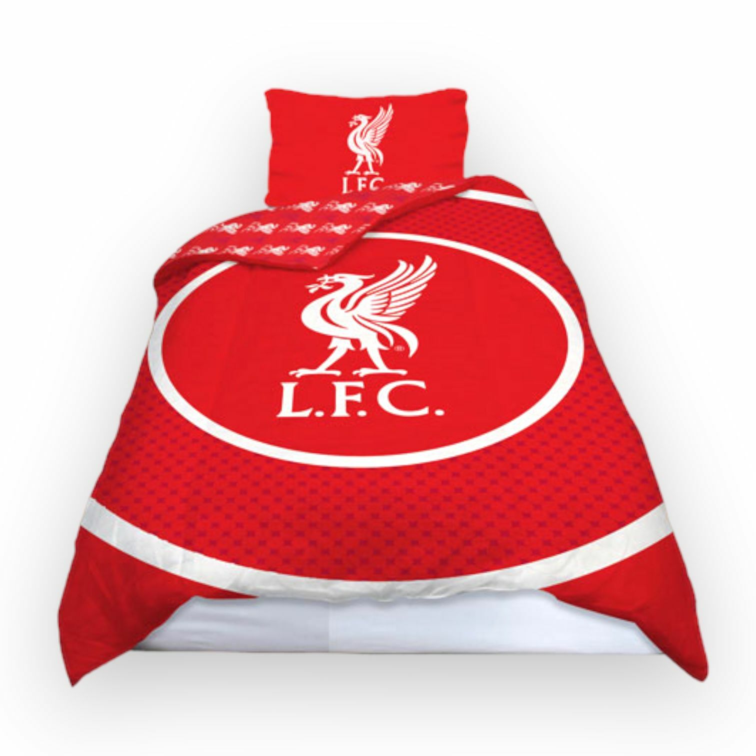 利物浦紅白色雙面單人被袋連枕袋