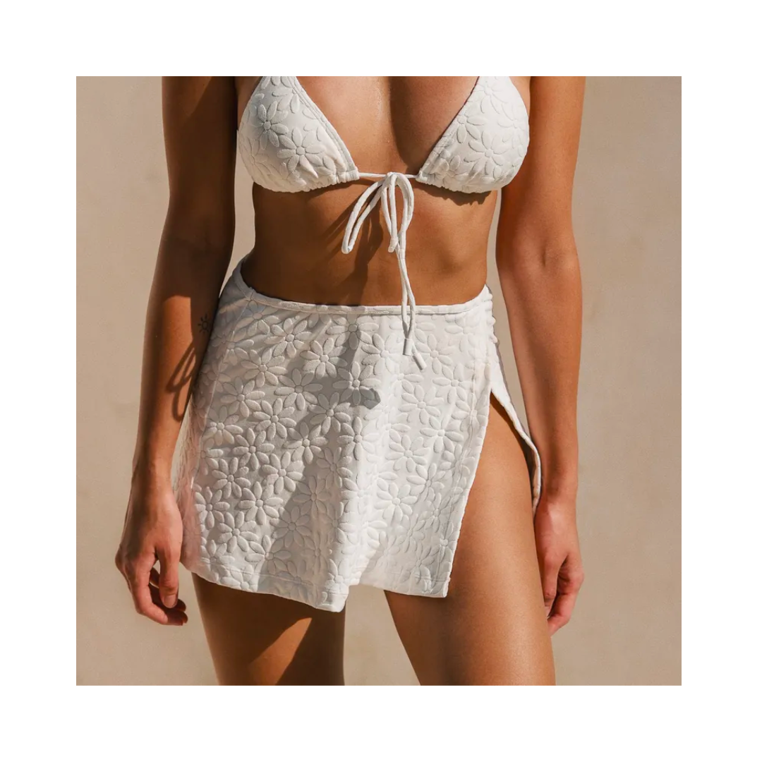 ▲Yukari Anni 純白花紋裹裙 (不含上衣) [Y0019]