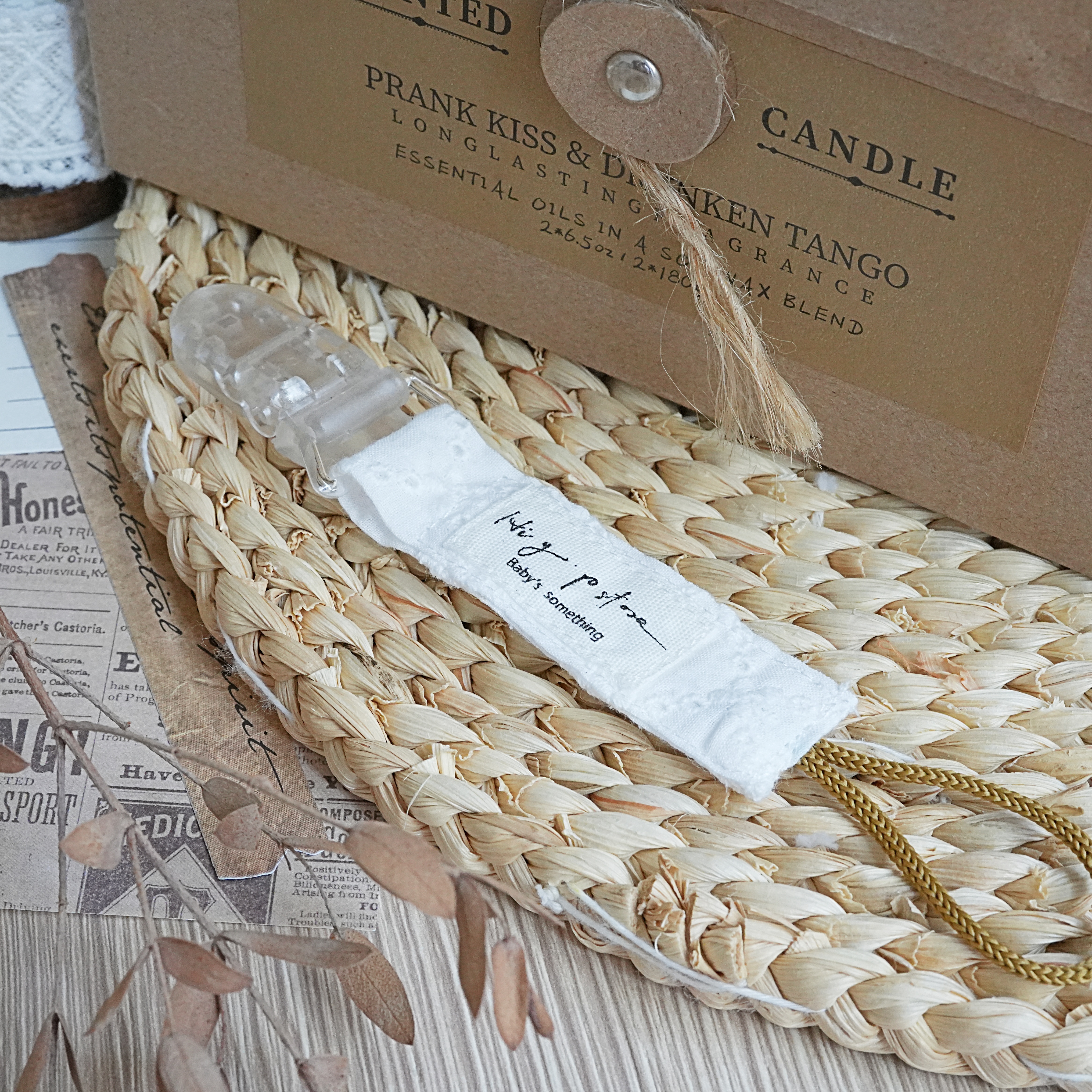 Hi Y.P store-短版鱷魚夾-潔白蕾絲