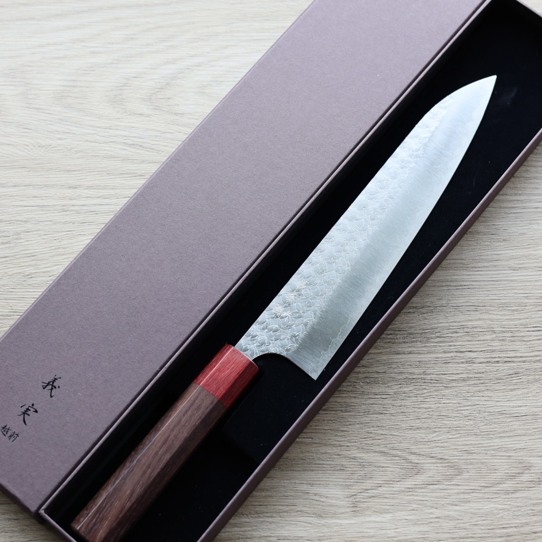 加藤義實水波牛刀210mm SG2粉末HSS鋼