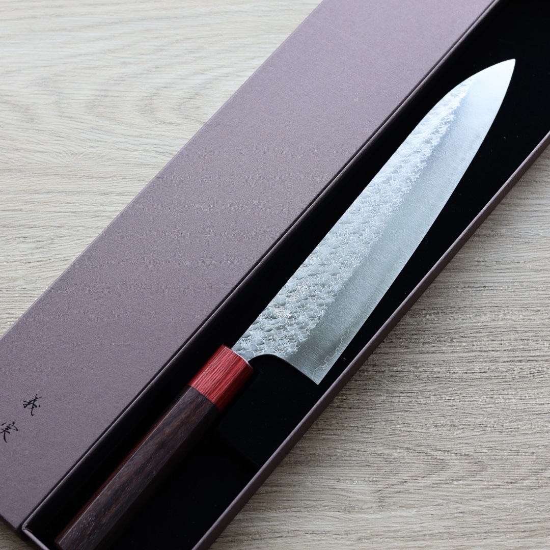 加藤義實 水波 牛刀 240mm SG2粉末HSS鋼