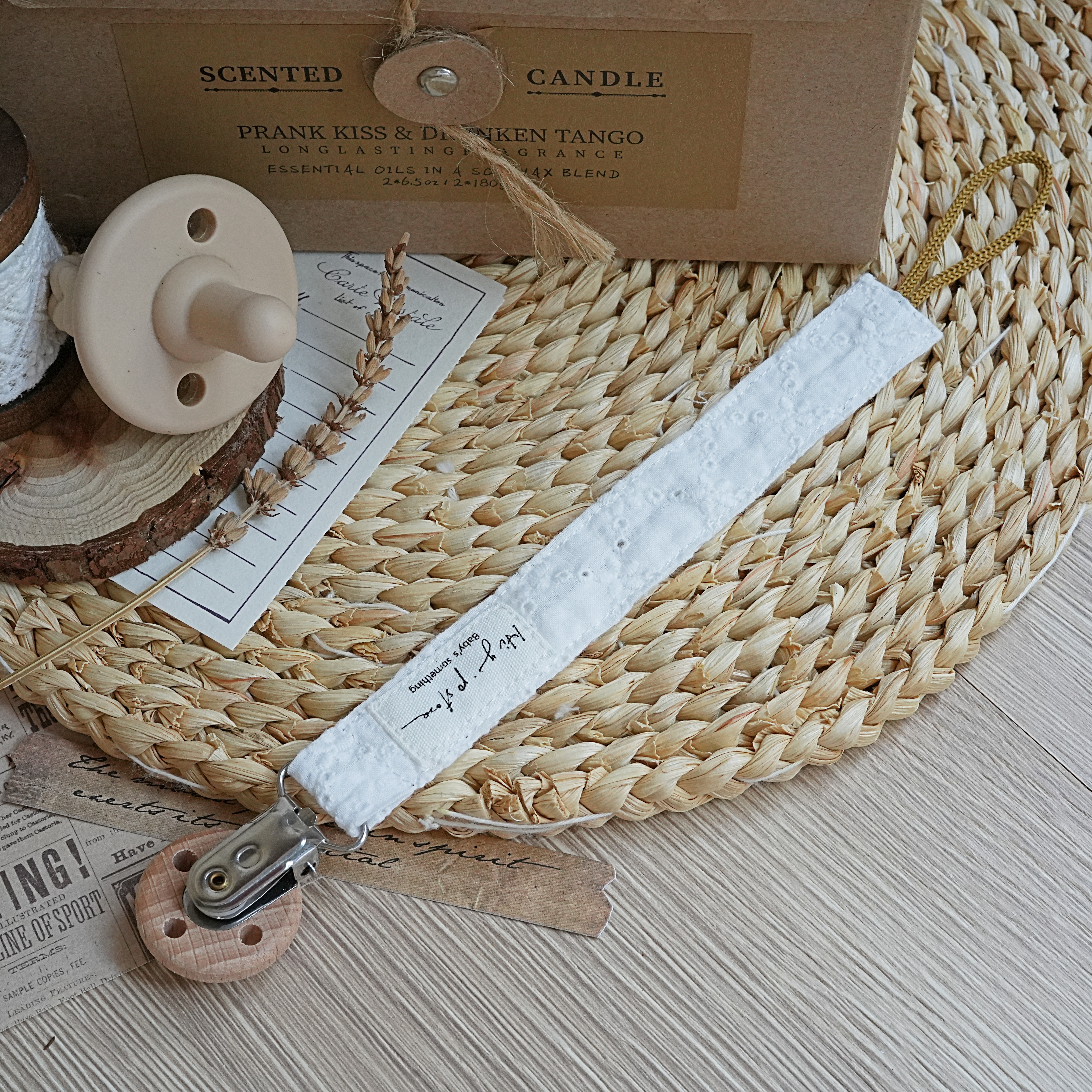 Hi Y.P store-櫸木夾-潔白蕾絲