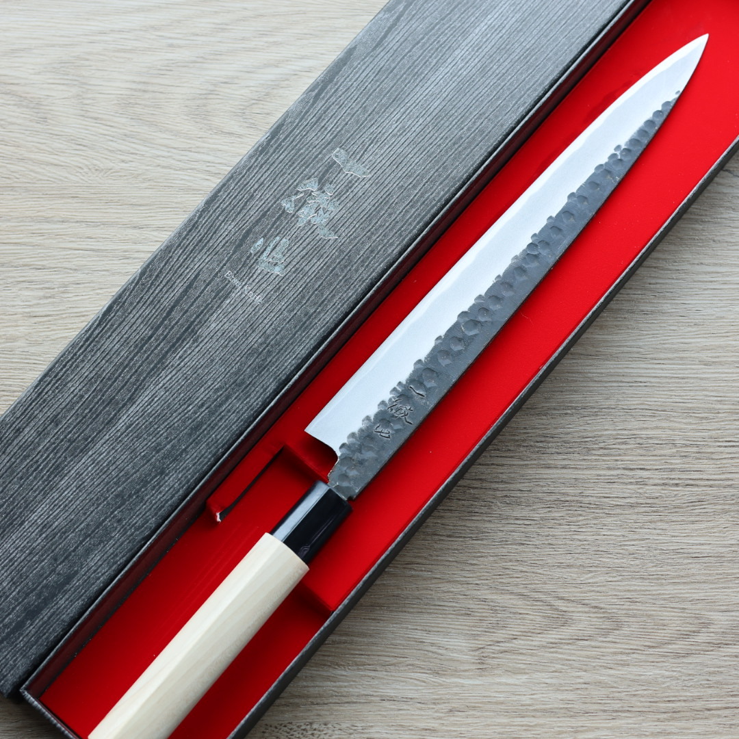 一徹 柳刃 270mm 白紙鋼 黑打/左手用