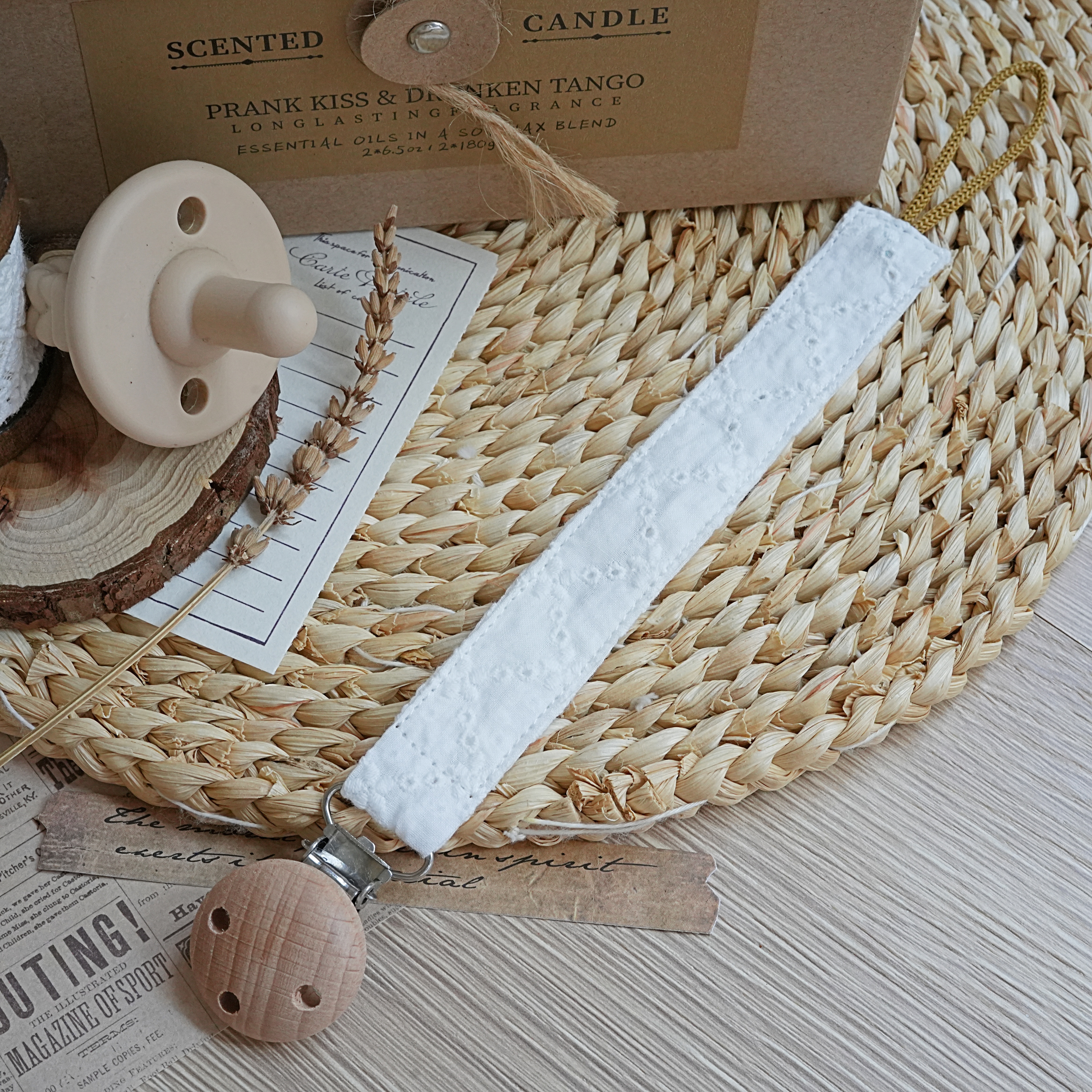 Hi Y.P store-櫸木夾-潔白蕾絲