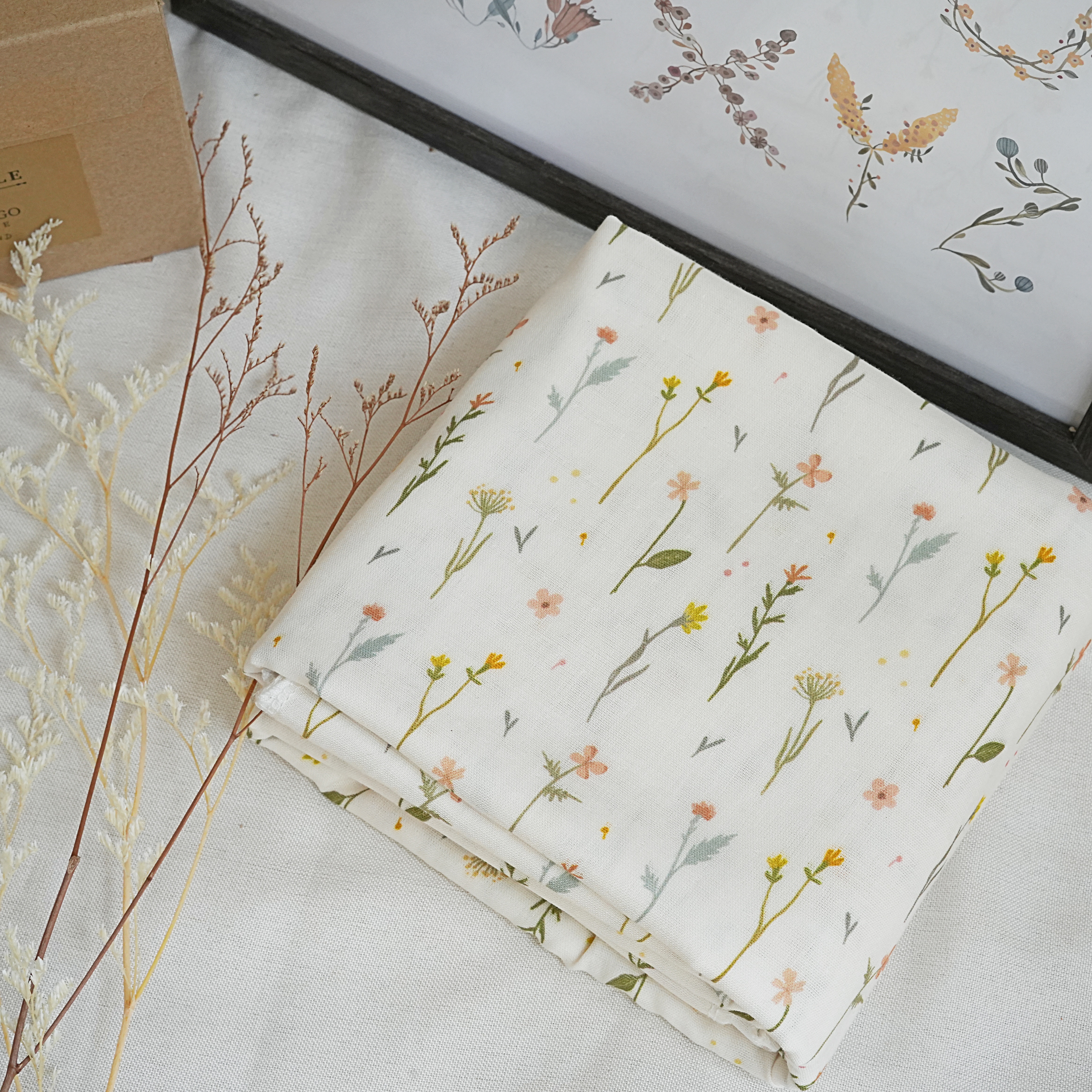 Hi Y.P store-包巾-獨家設計款-清新植花